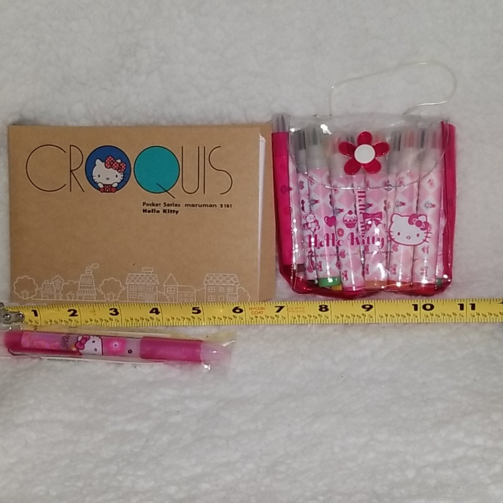 NWOT Hello Kitty Pad, Markers and Pen/Pencil